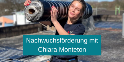 Nachwuchsförderung mit Dachdeckerin Chiara Monteton