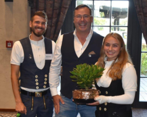 Mirco Siegler mit Marvin Bürger und Fabienne Ellermeier